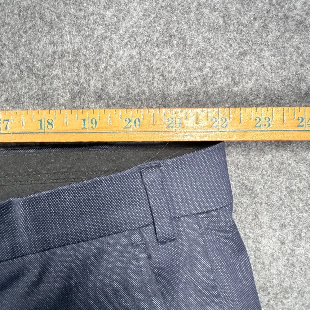 Mens 2 Button Suit Set Blazer and Trousers Blue Grey Textured Modern Fit